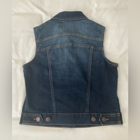 Wax Jean Denim Vest. Size Medium - Picture 7 of 7